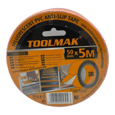 Cinta Antideslizante Fluor Naranjo 50mmx5mt TMK205791