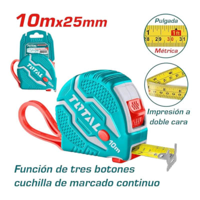 Huincha de Medir 10mt x 25mm TMT126101