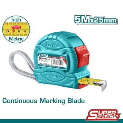 Huincha de medir 5mts x 25mm TMT34525
