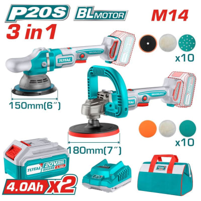 KIT 2 PULIDORA 180MM + 150MM 20V TOSLI2411911