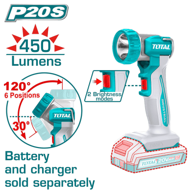 Lampara de Trabajo Inalambrico 8W 20V TWLI20581