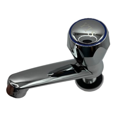 Llave Lavamano Corte Rapido Azul YTS303