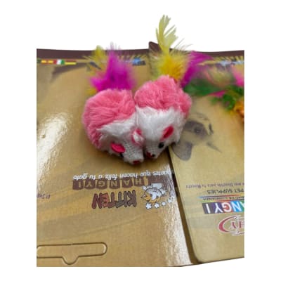 Set Juguete Para Gato 2 ratones 12 pcs ZCX811