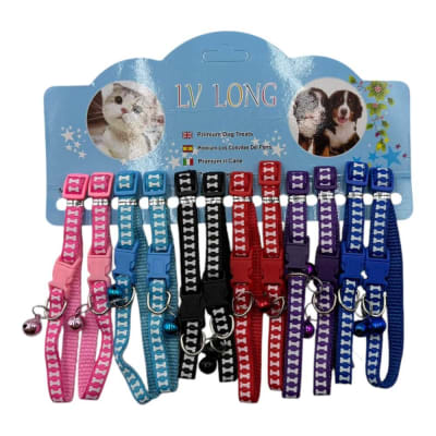 Set De Collar Para Gato huesos 1x25cm ZD5351