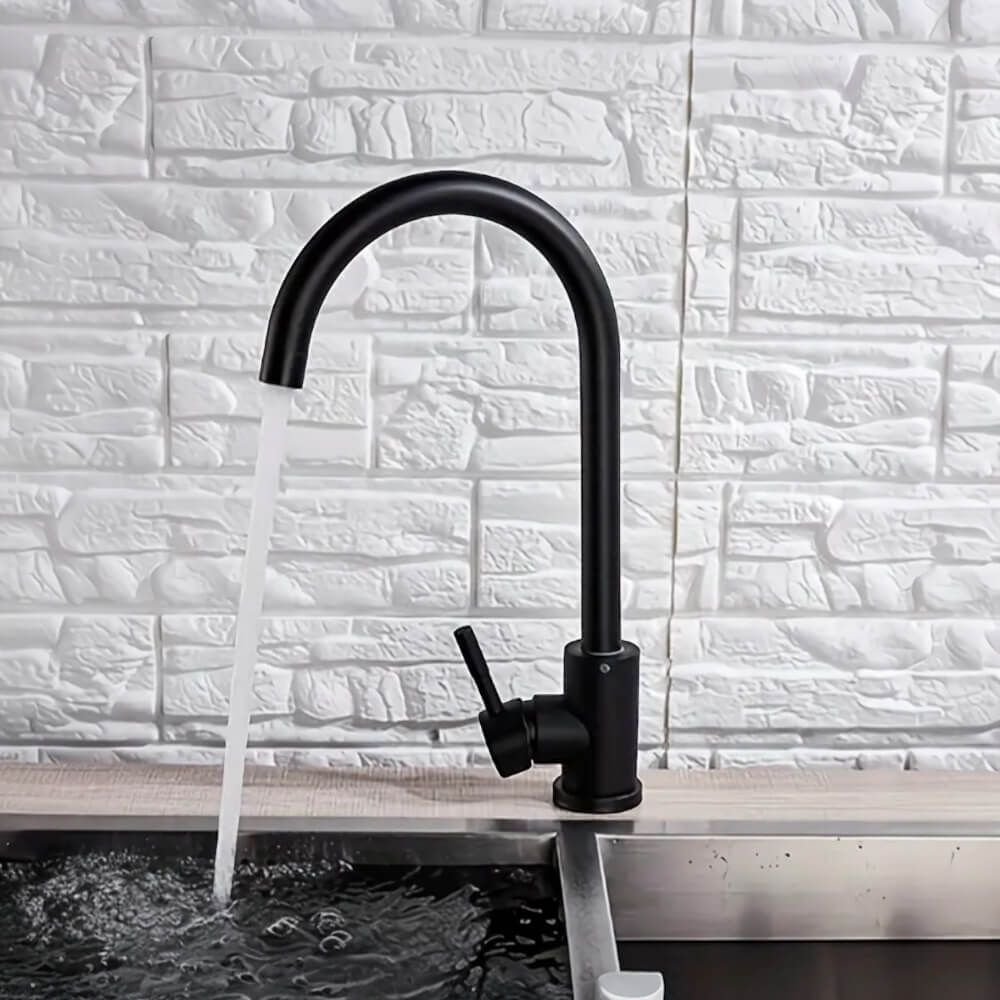 Llave Lavaplato Monomando Negro 19014-12