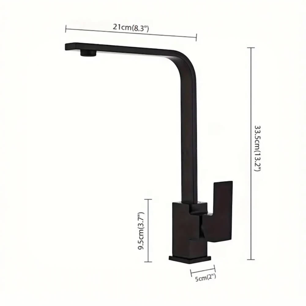 Llave Lavaplato Monomando Negro 19014-153