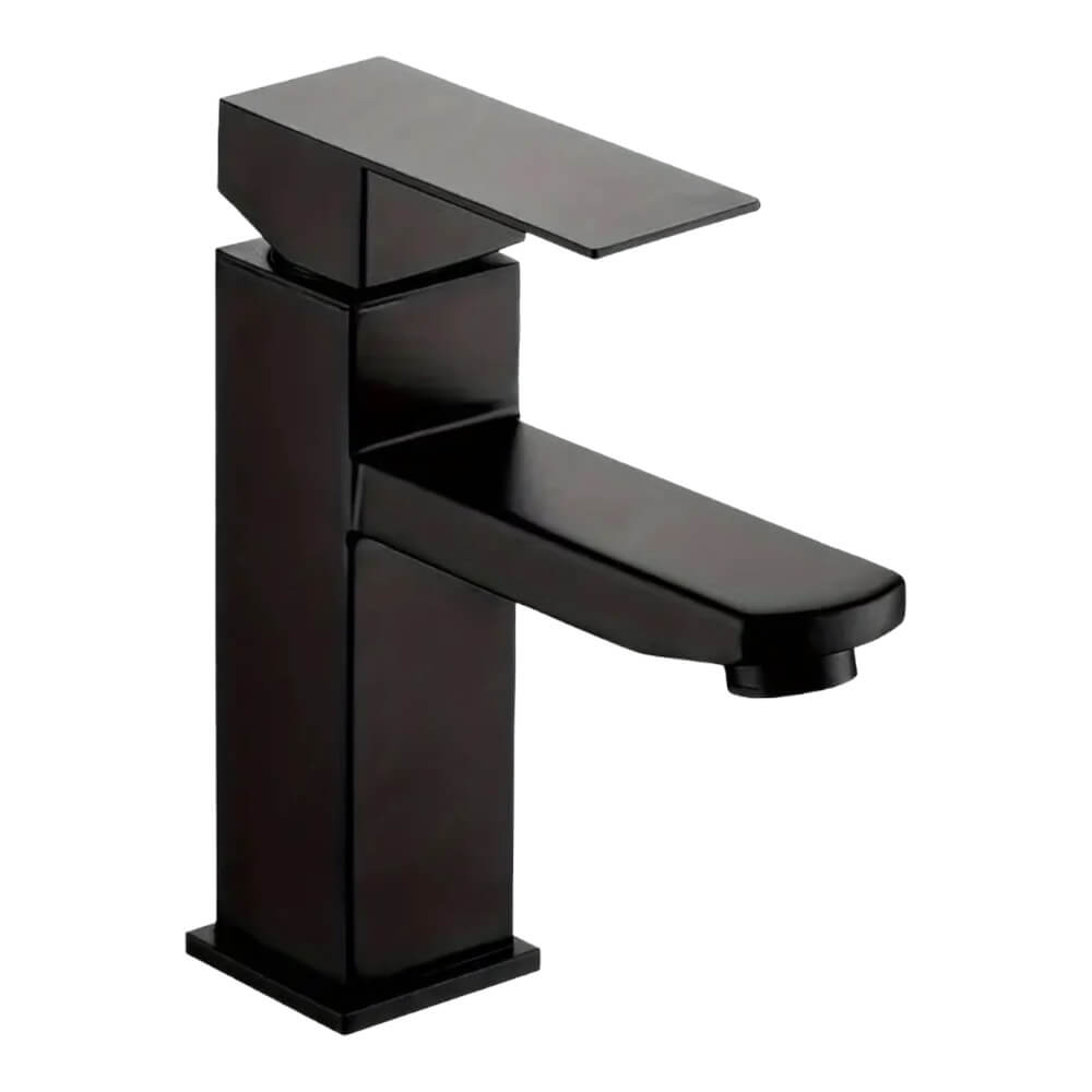 Llave Lavamano Negro Cuadrada 19014-5 0