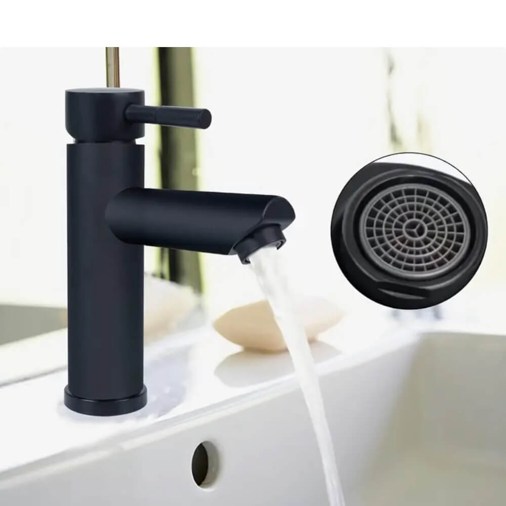 Llave Lavamano Monomando Negro 19014-82