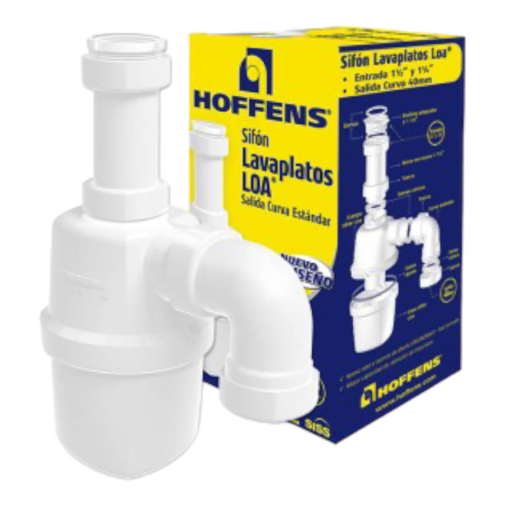 Sifón Loa Salida Curva Entrada 1 1/2 y 1 1/4  20646 0