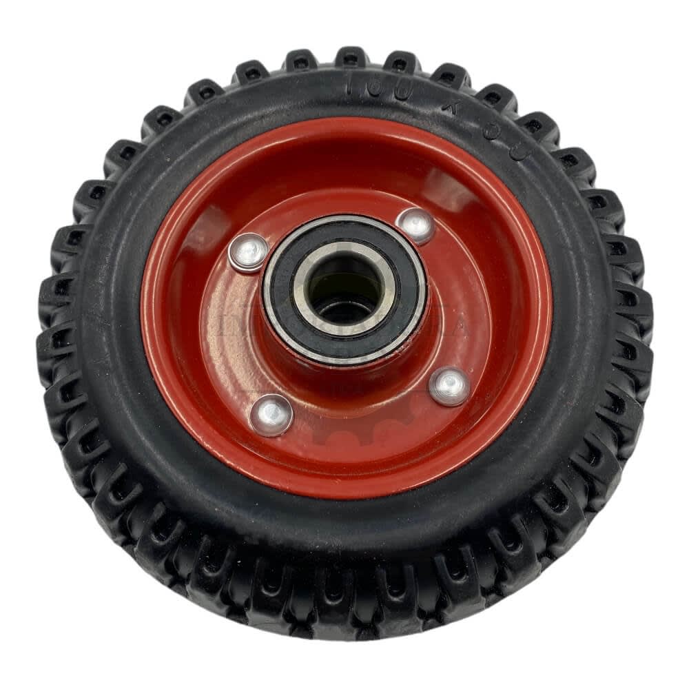 Rueda solida roja 6