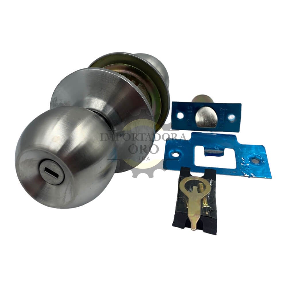 Cerradura Pomo Chapa Bola Para Baño 0