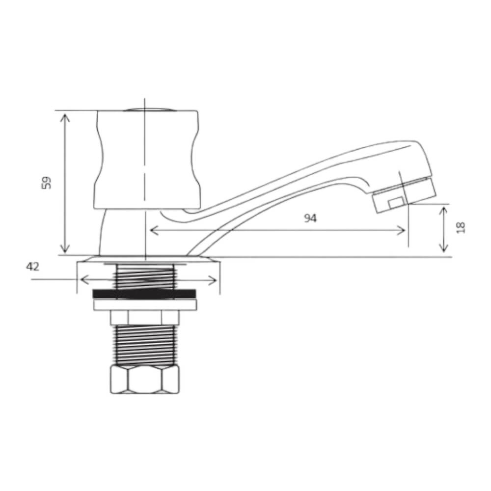 Llave Lavatorio Estándar 650003