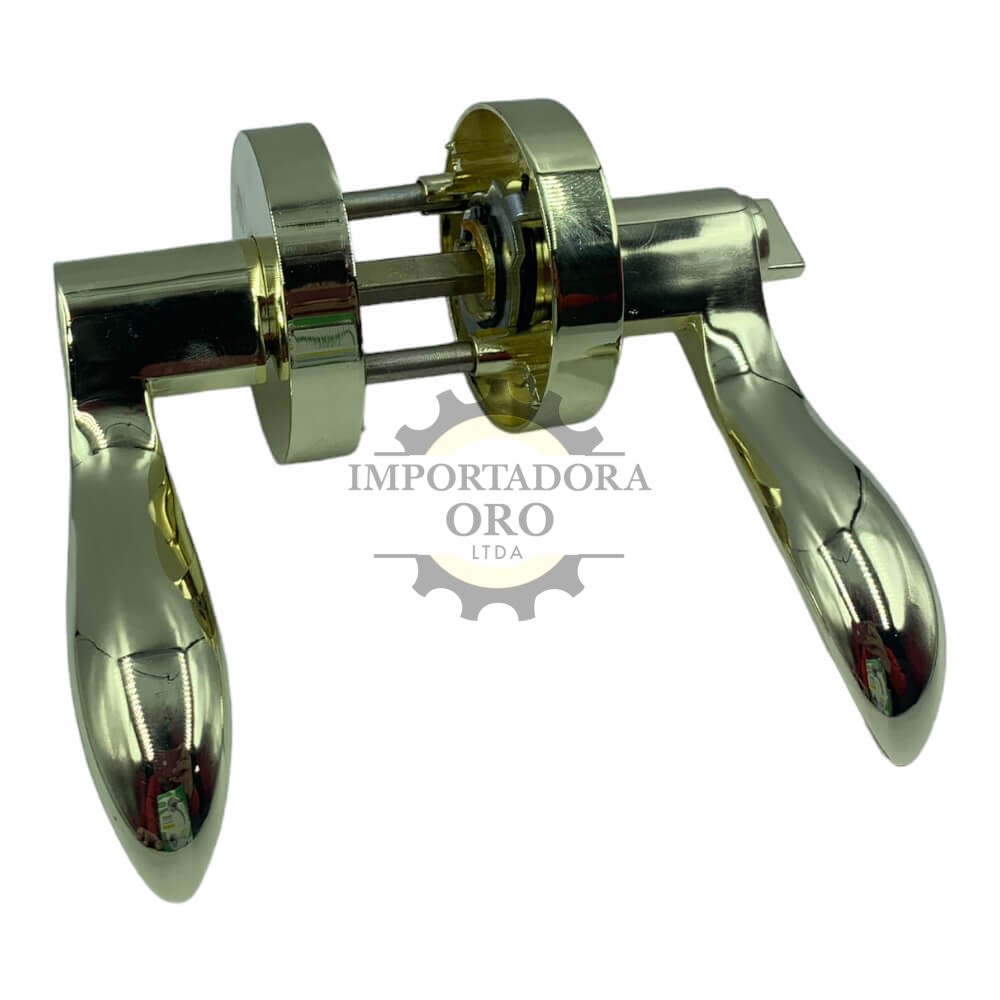 Cerradura de manilla acceso dorado 9803PB 1