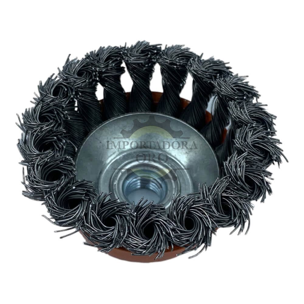 Escobilla de copa de Acero Trenzada 3