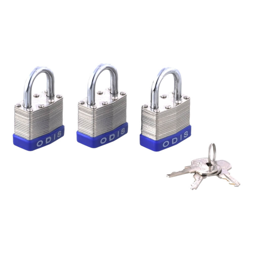 Pack 3 Candados Laminado Odis 40mm CAN00010032