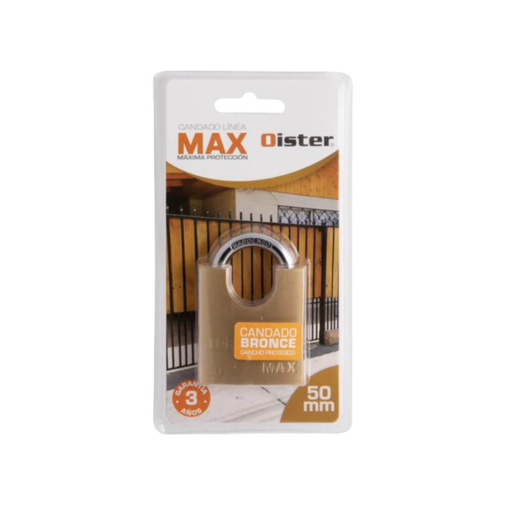 Candado Bronce Oister MAX 50mm con hombros CAN00010623