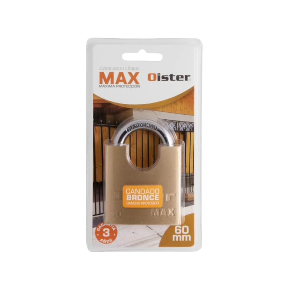 Candado Bronce Oister MAX 60mm con hombros CAN00010633