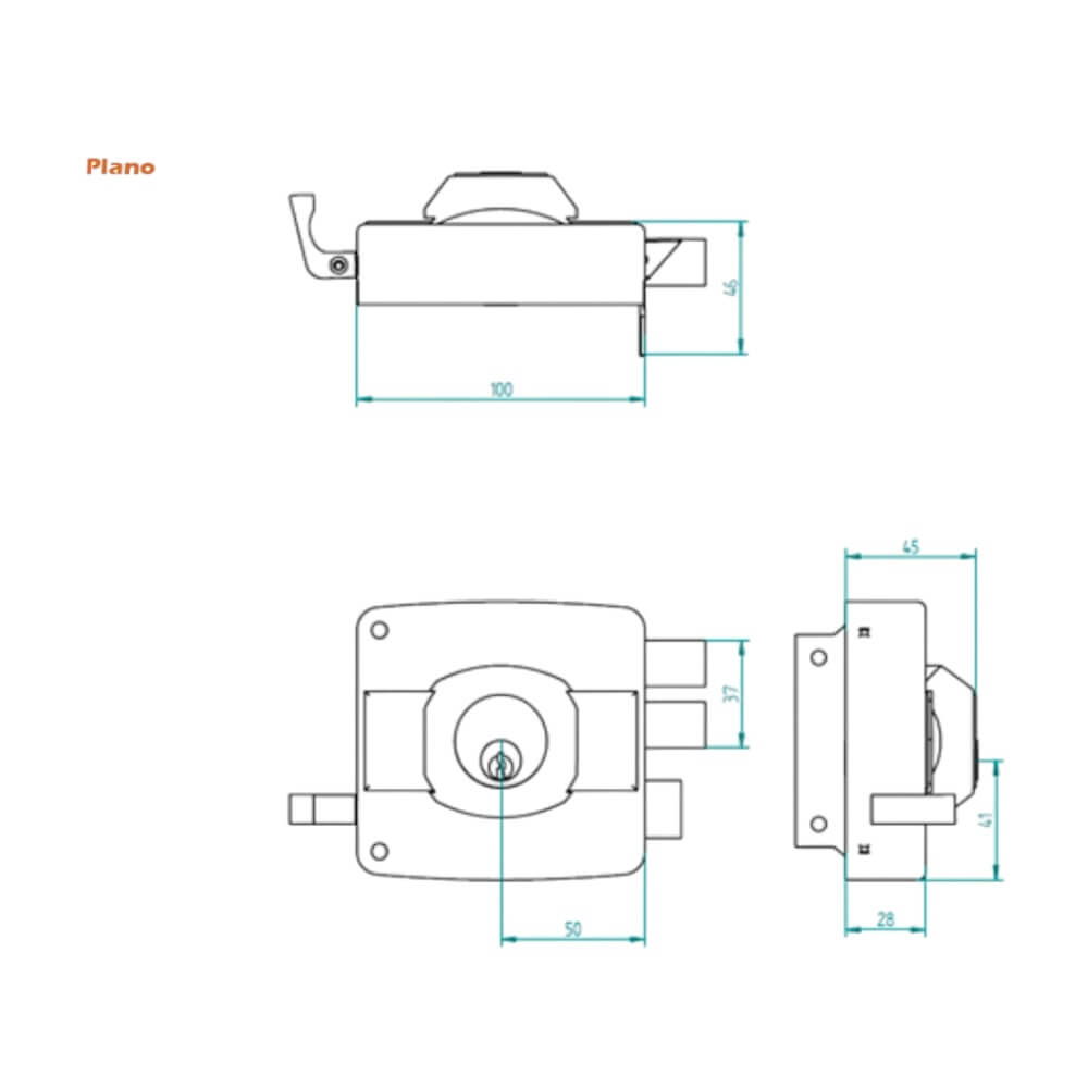 Cerradura sobreponer Oister 111 CEP00002763