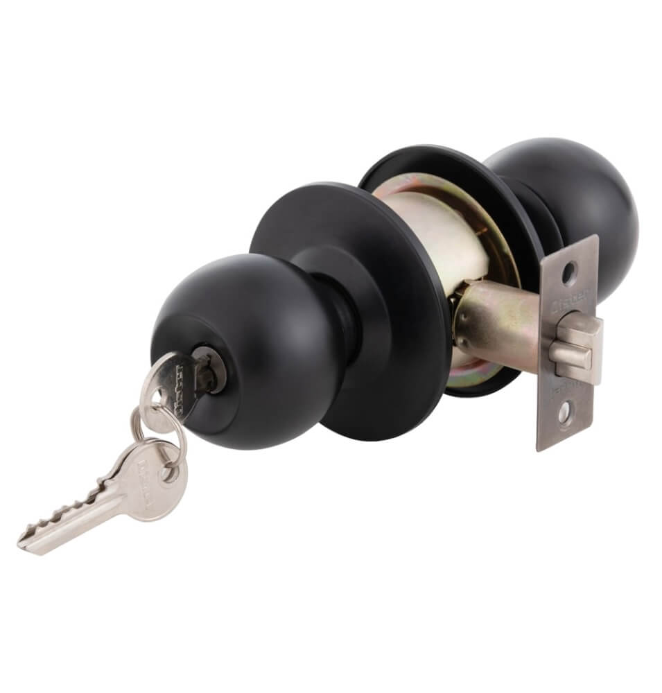 Cerradura cilíndrica Oister 101 Dormitorio Negro CEP00013322