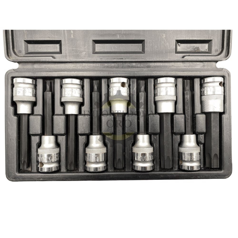 Set de dados torx prosfesional 9 piezas 100mm2