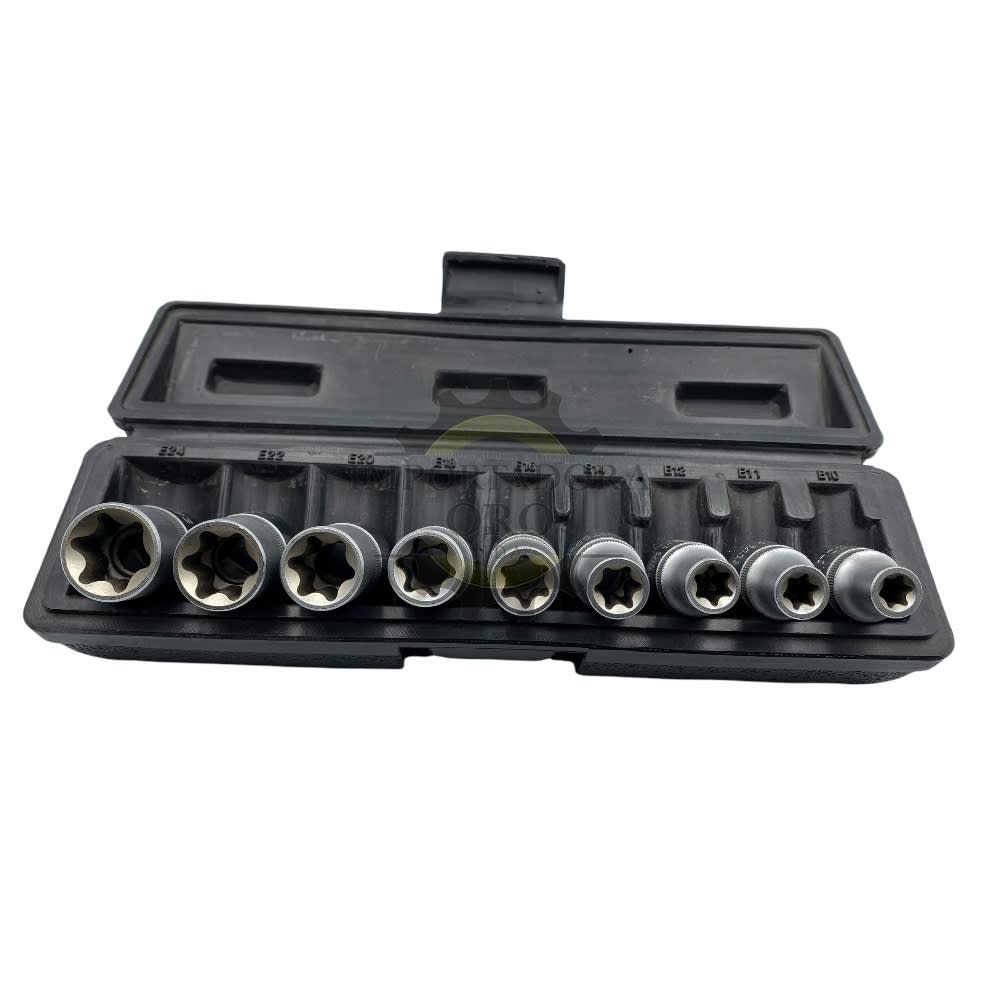 Set de dados torx hembra 9 piezas profesional 0