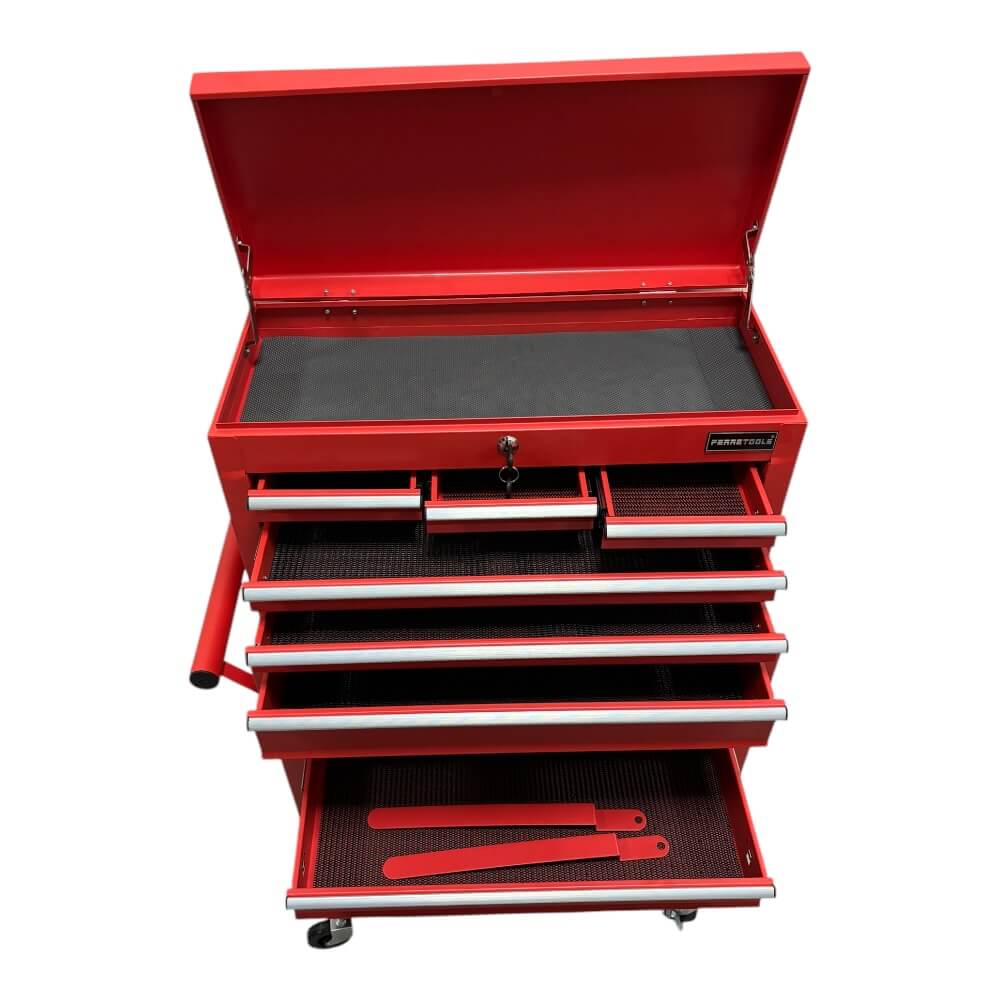 Set de Gabinetes Metálicos Rojo F24714