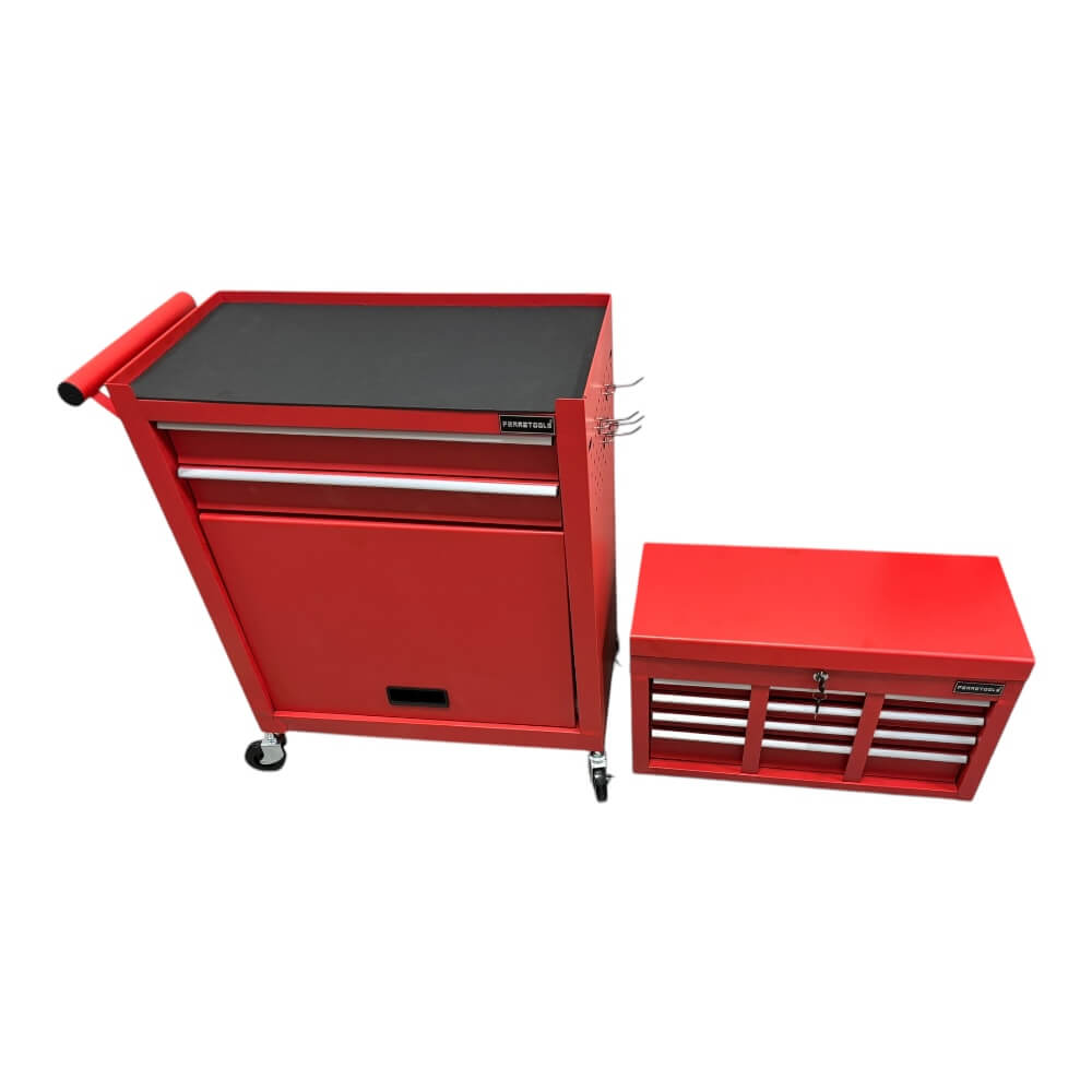 Set de Gabinetes Metálicos Rojo F24717
