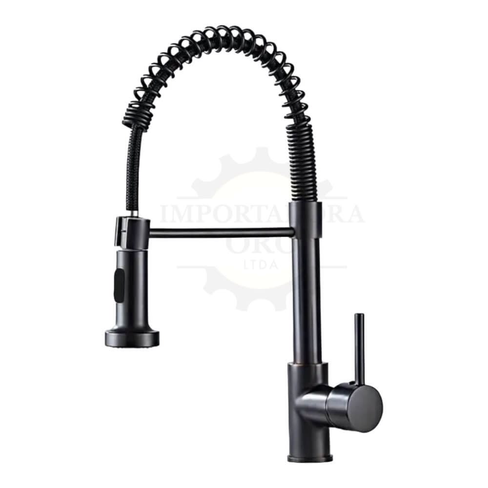 Llave Lavaplatos Monomando Negro F6098 0