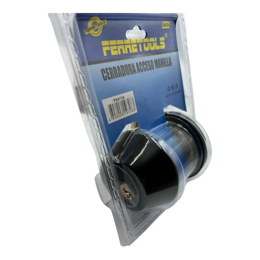 Cerradura de Seguridad con Cerrojo Mariposa Negro FK97282