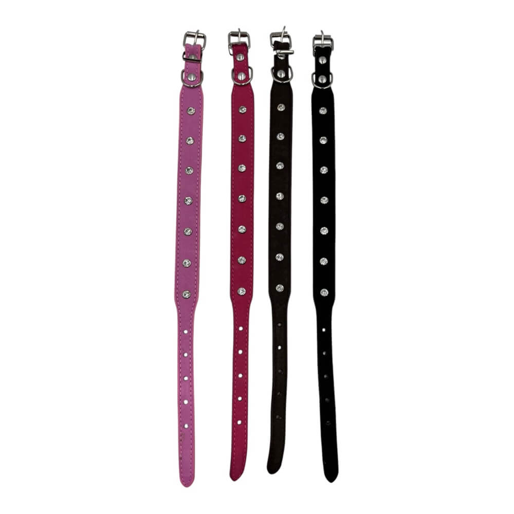 Collar 7 Diamantes tela 2x40cm 12 pcs Color Aleatorio HX174 0