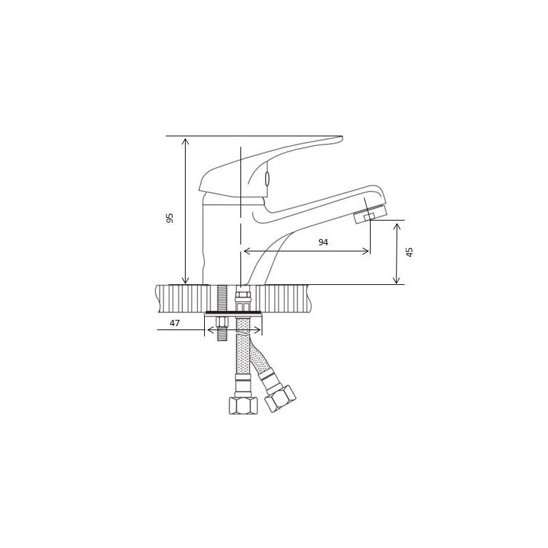 Llave Monomando Lavatorio Estándar5