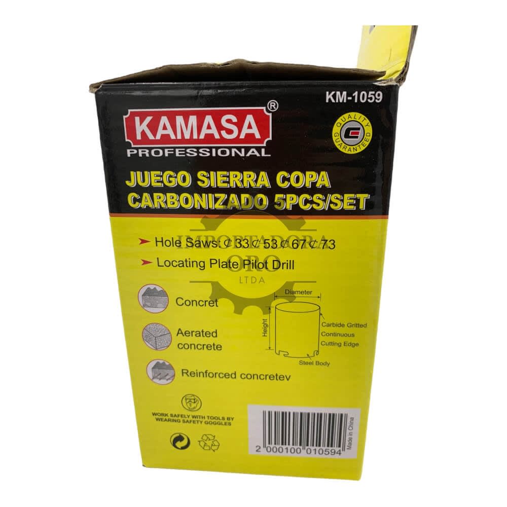 Juego de Sierra Copa Diamantada 5 piezas km10591