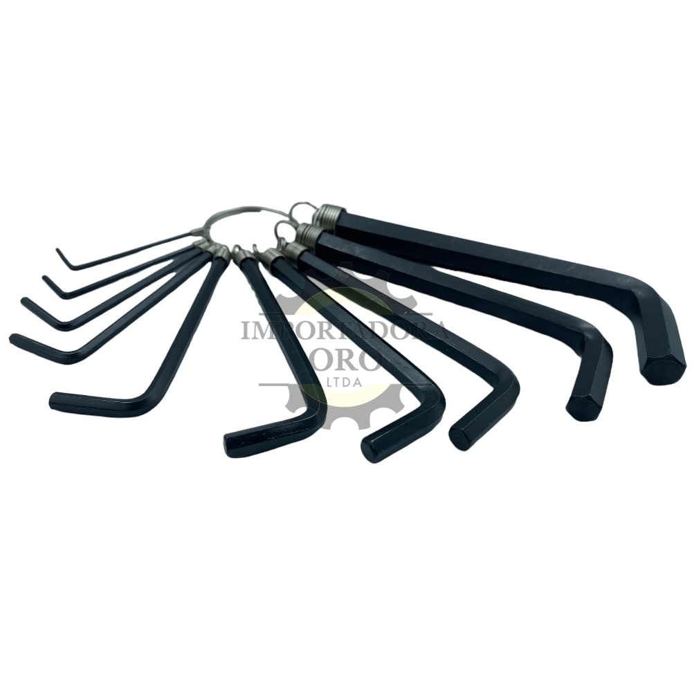 Juego de llave allen 10 piezas KM11162