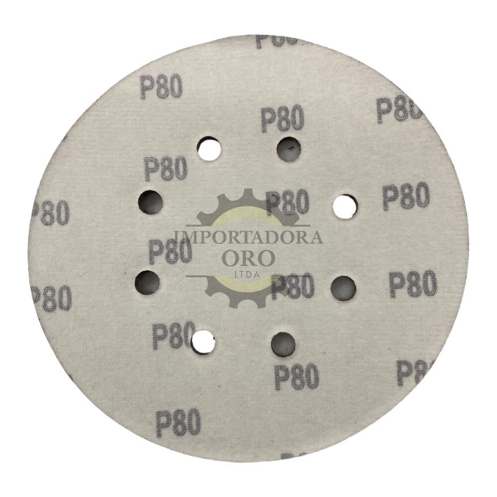 Disco de lija con velcro 180mm p80 km14972
