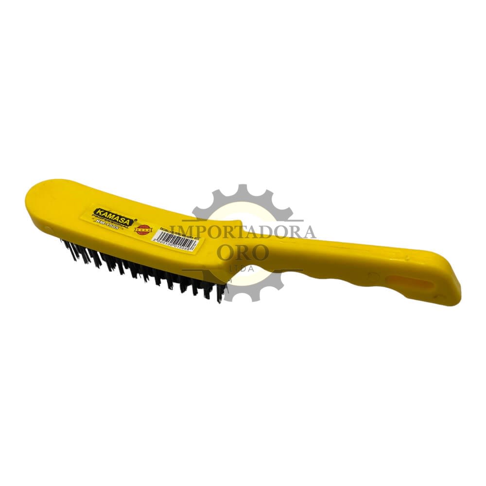 Escobilla de fierro mango de plastico 6x15 Km15053