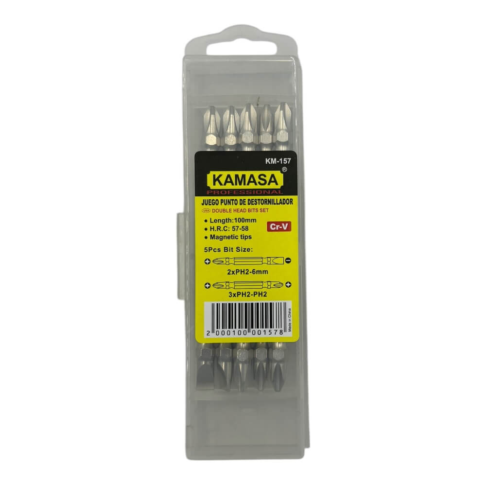 Juego de Puntas Phillips 100mm 5pcs Km1573