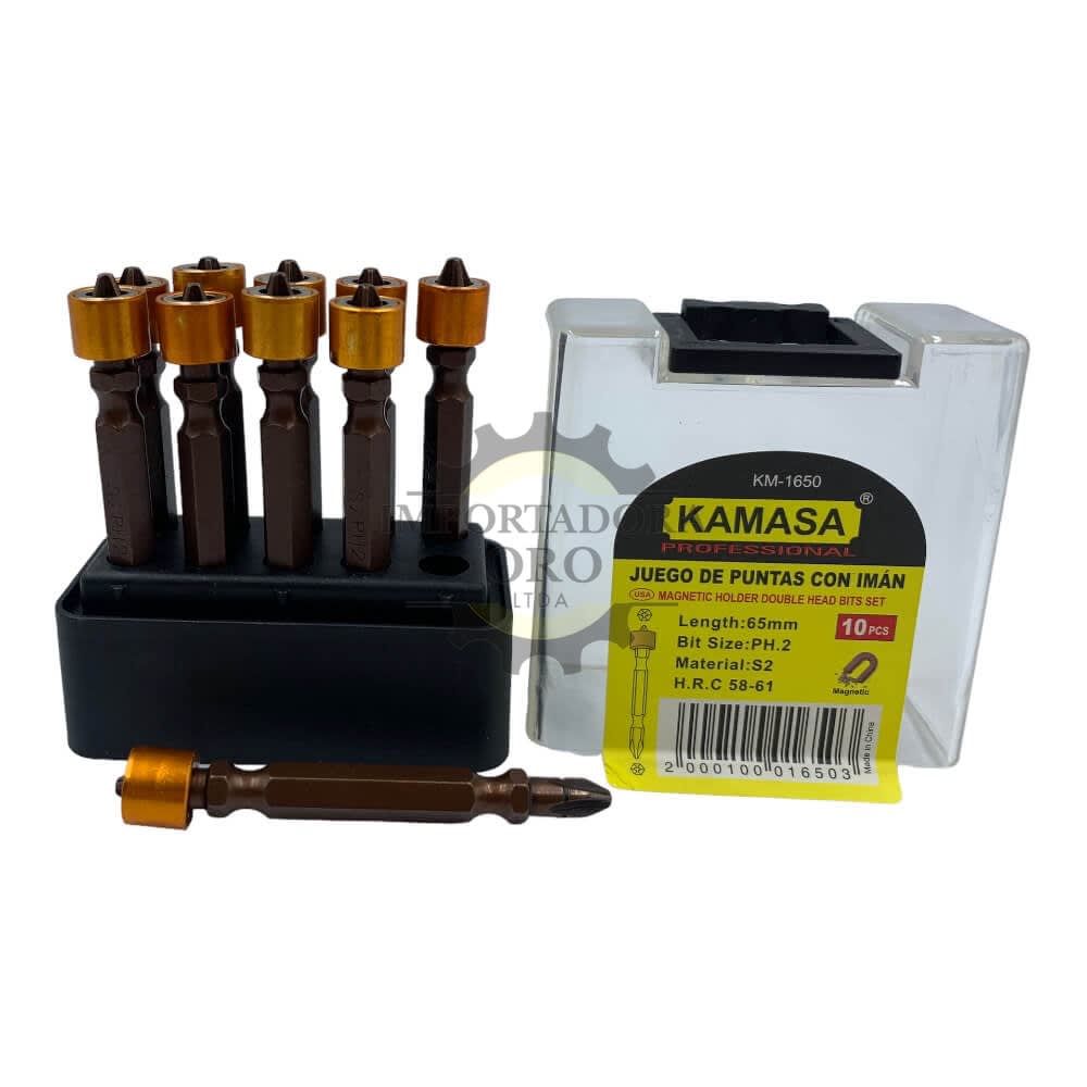 Set de puntas phillips con tope km16502