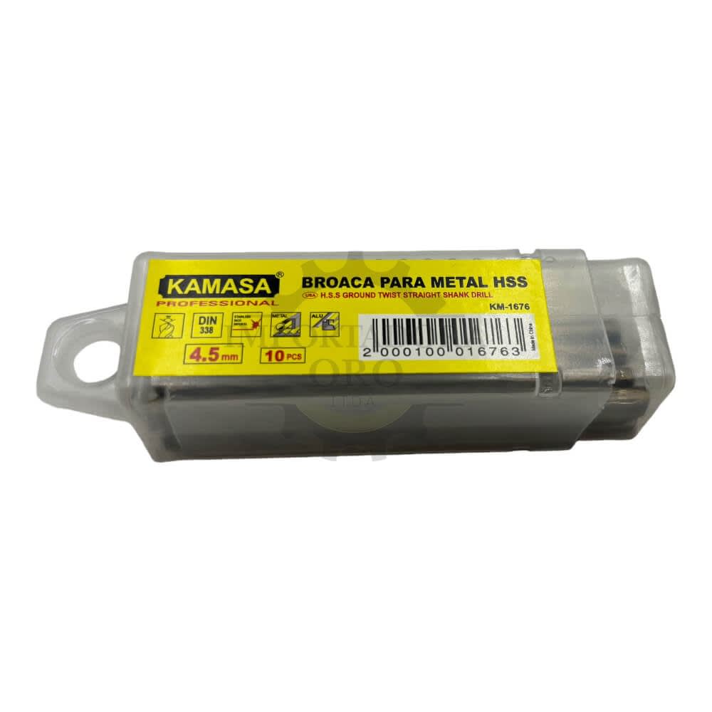 Broca para metal hss 4.5mm km1676 0