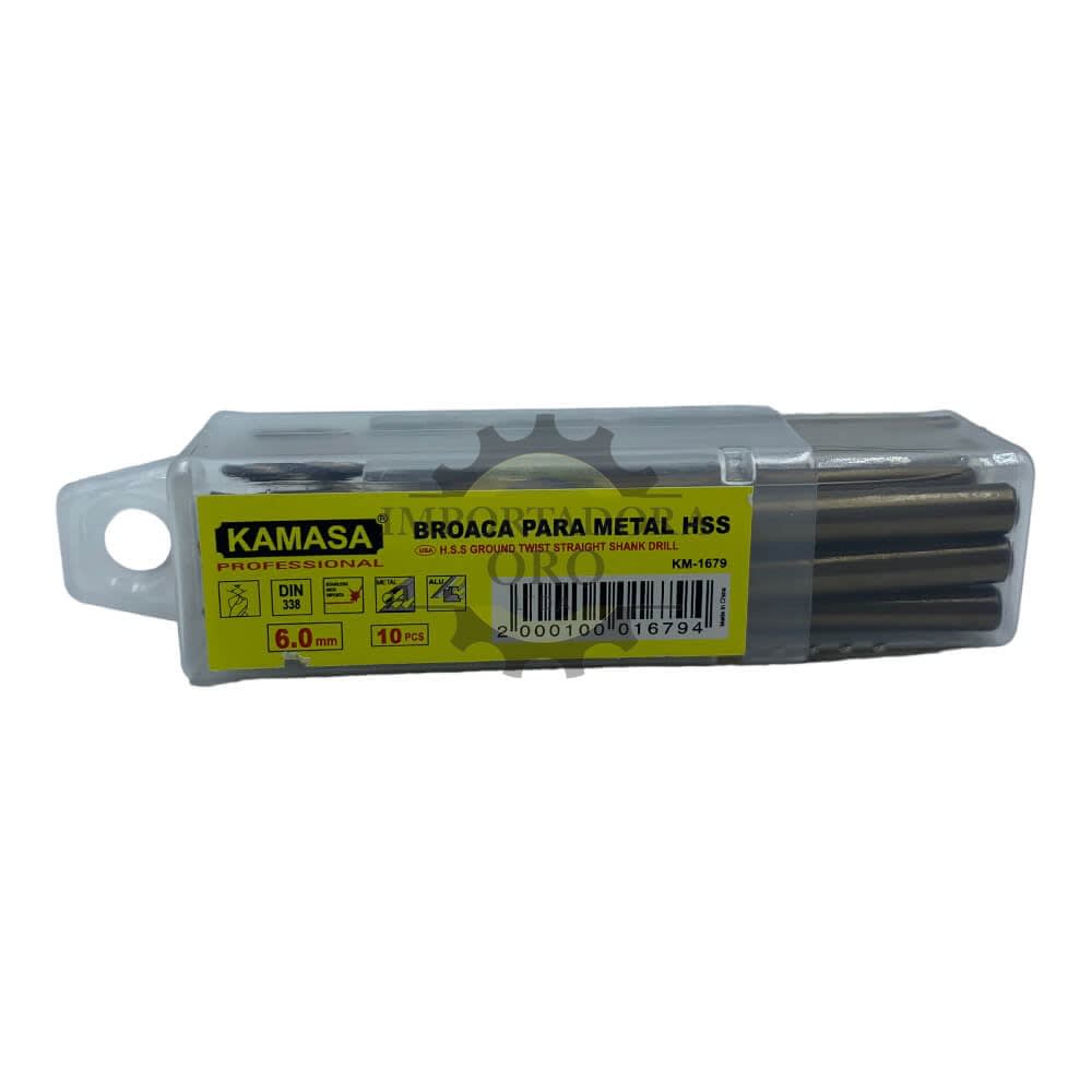 Broca para metal hss 6mm km1679 0