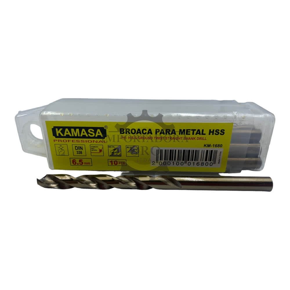 Broca para metal hss 6.5mm km16802