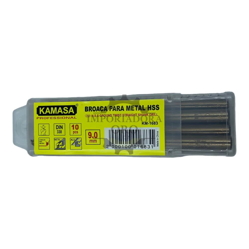 Broca para metal hss 9mm km1683 0