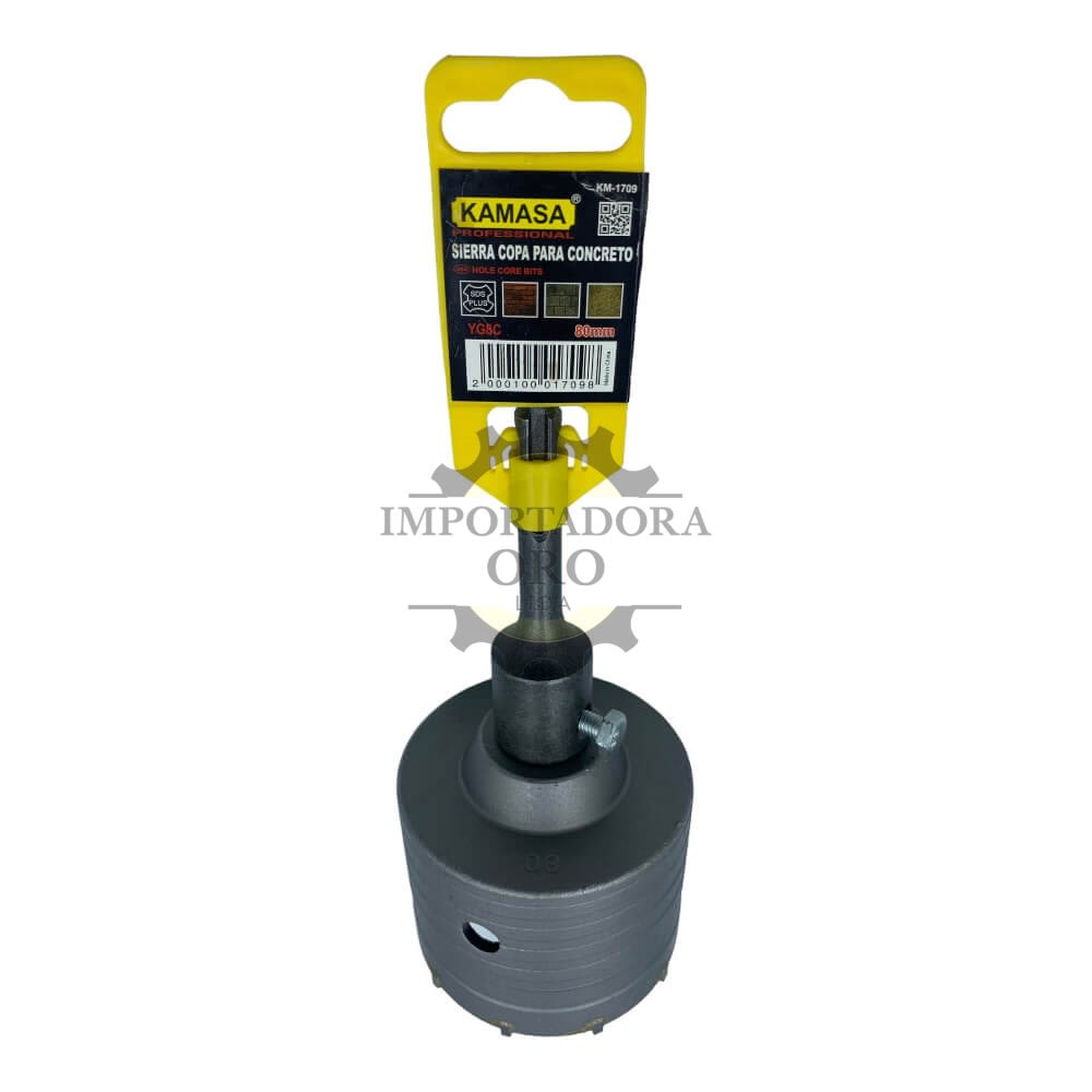 Sierra copa para concreto diamantada 80mm km17092