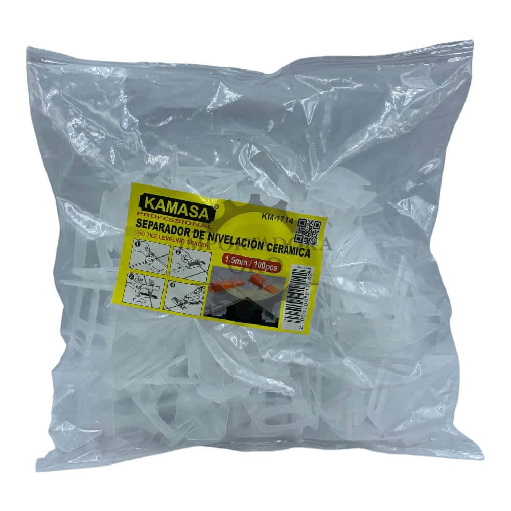 Clips separador nivelador de ceramica 1.5mm km17142