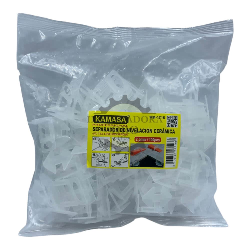 Clips separador nivelador de ceramica 2.5mm km17162