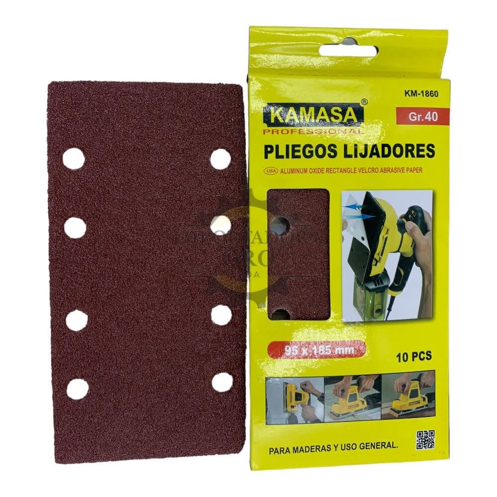 Set de Lijas con velcro rectangular G40 km18602
