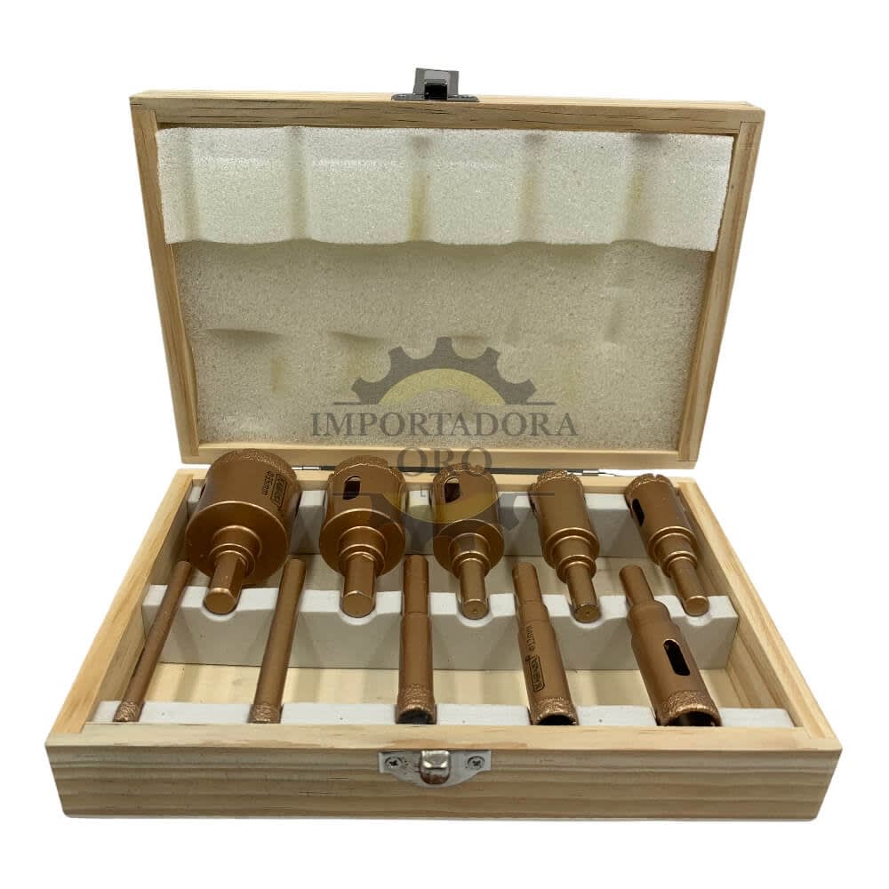 Set de Brocas Copas de diamante 10 piezas km1882 0