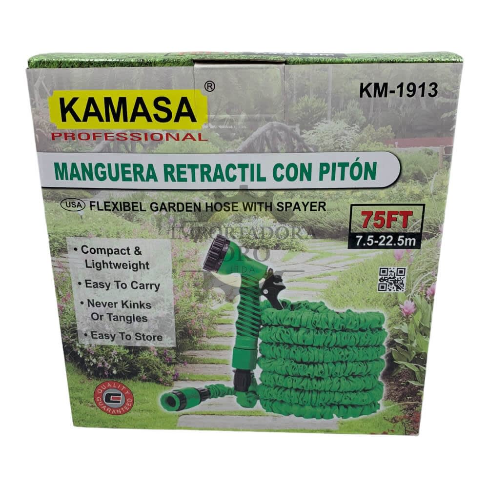 Manguera Retractil Flexible Jardin 7.5-22.5m km1913 0