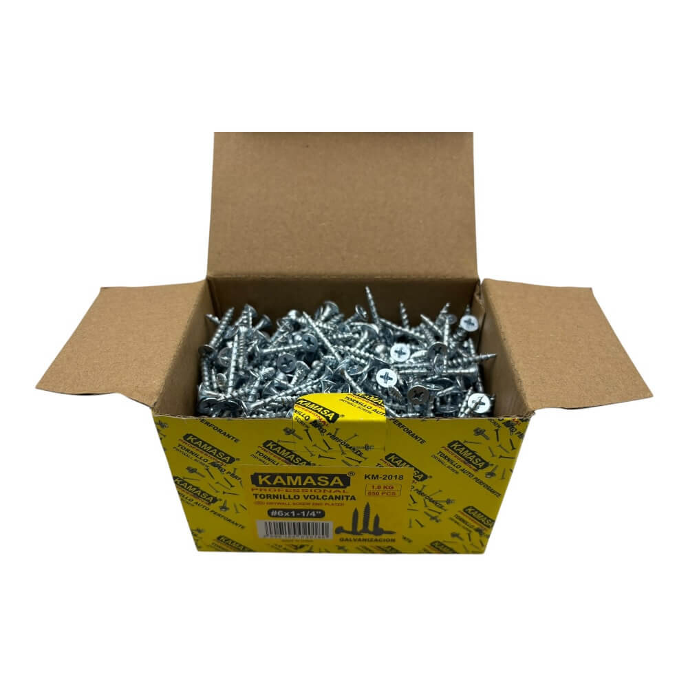 Tornillo Volcanita zincado 6x1 1/4