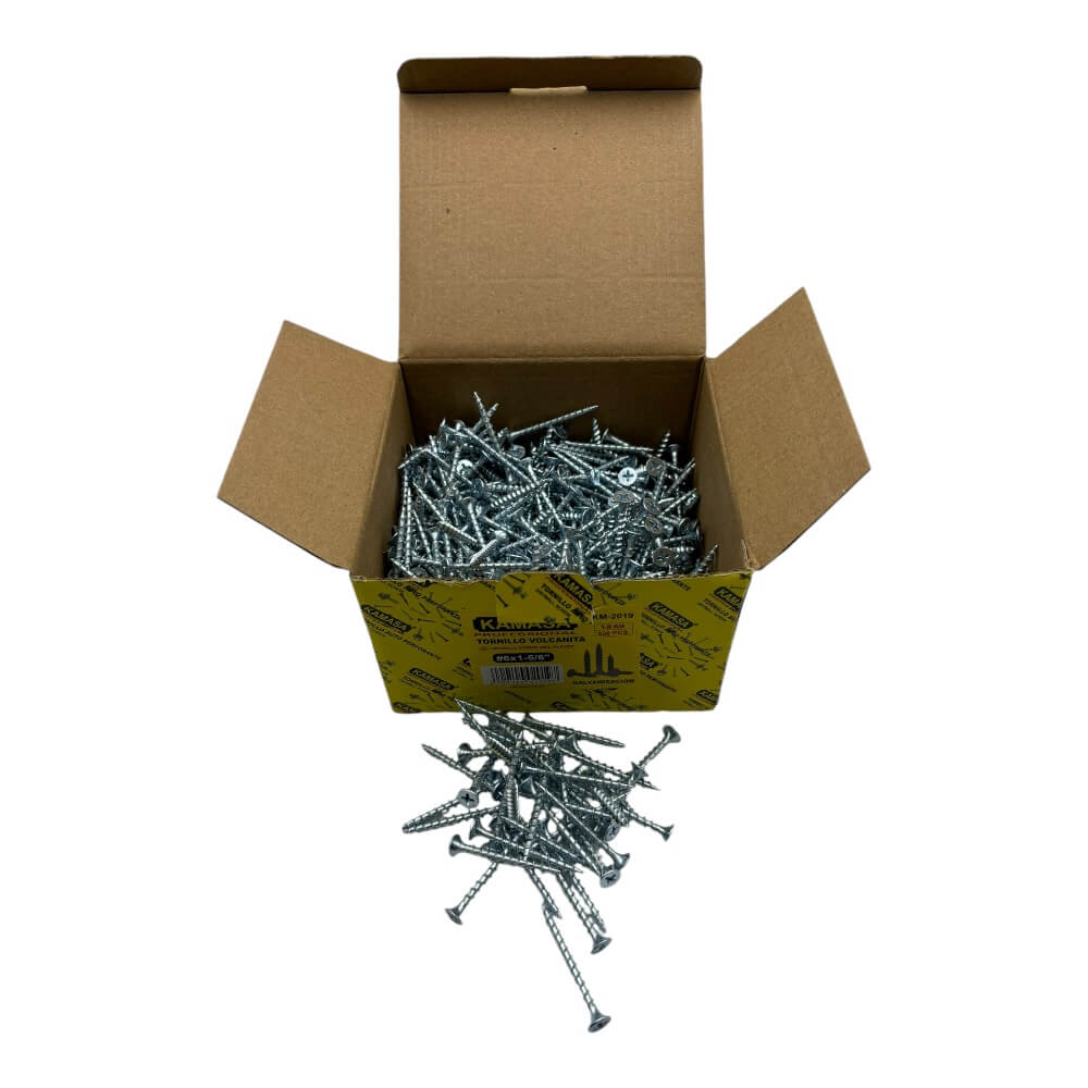 Tornillo Volcanita zincado 6x1 5/8