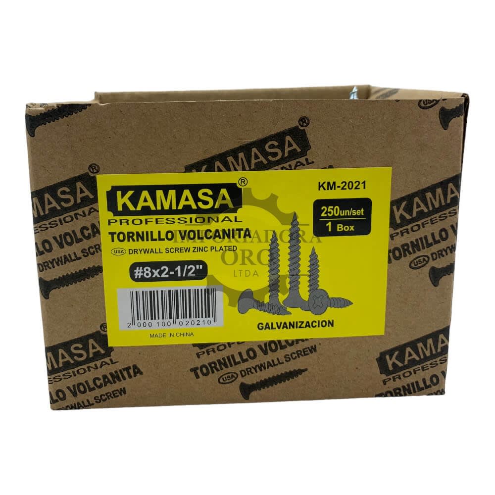 Tornillo Volcanita zincado 8x2 1/2